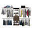 Système d'organisation modulaire pour garde-robe avec tringles de suspension-1455495711-1455495710