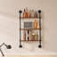 3 Piece Square Wood Floating Shelf