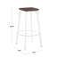 Industrial Bar Stool Set with Built-in Footrest
