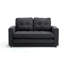 Canapé à 3 volets, canapé-lit futon convertible, causeuse peu encombrante, canapé-lit escamotable pour le salon, gris foncé et gris clair et beige, tissu en lin velours
