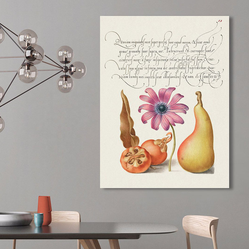 From The Model Book Of Calligraphy, VIII by Bocskay Hoefnagel - Art Prints on Canvas, 100cm H x 70cm W x 4cm D