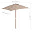 Parasol de marché rectangulaire 59,1 "x 78,7"-65804050