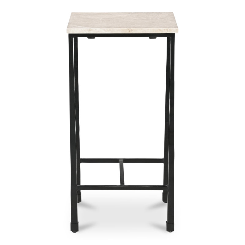Table d'appoint Mota en marbre Botticino