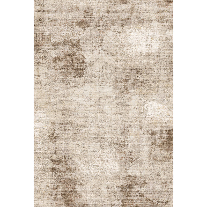 Aurora Elegant Abstract Brown Area Rug, Rectangle 2'3" x 2'9"