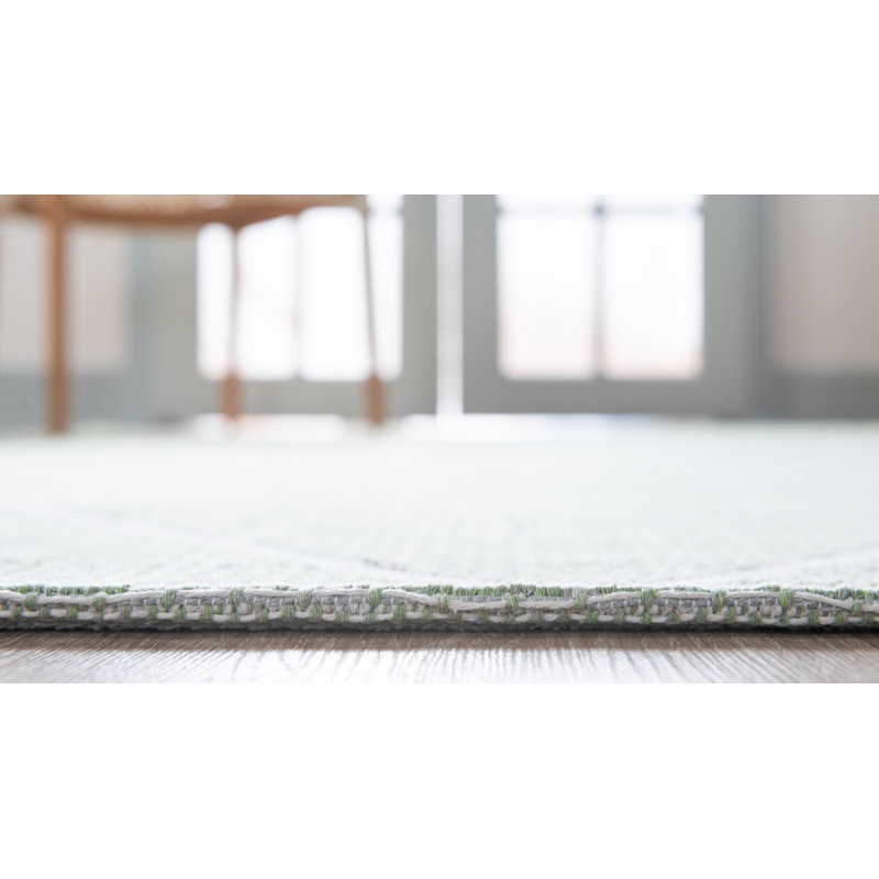 Siya Cotton Geometric Indoor Rug, Rectangle 5' x 7'2"