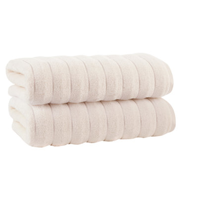 Rachel Turkish Cotton Midweight Ribbed Bath Sheet