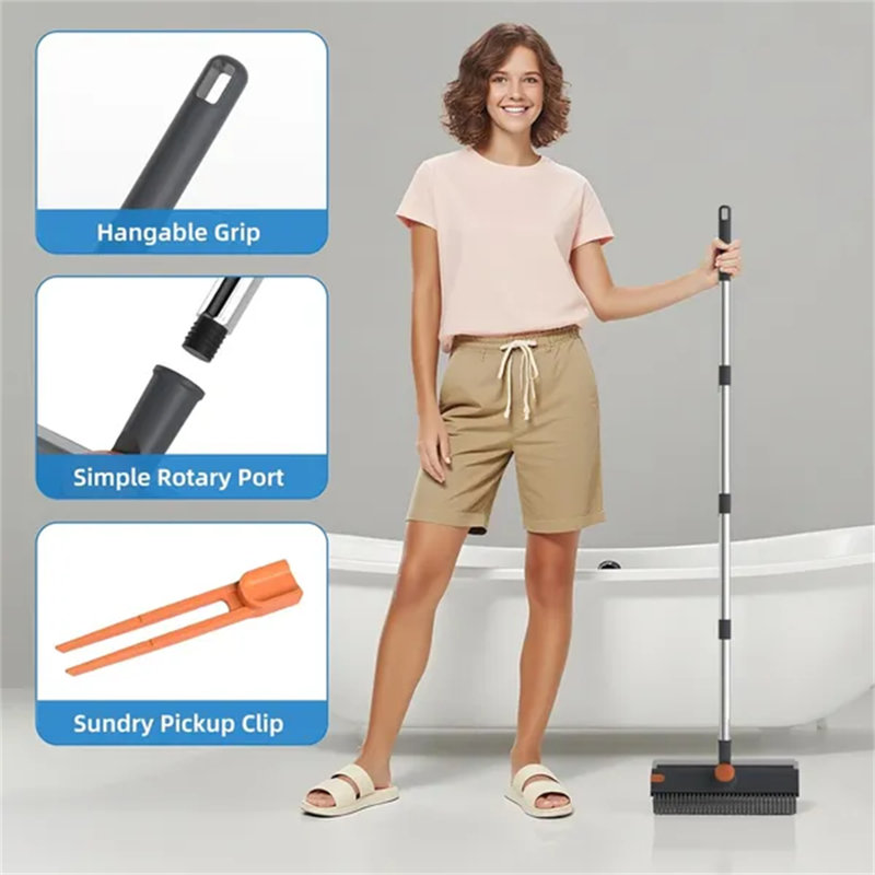 Generic 3 In 1 Stiff Bristle Floor Scrubber Brush