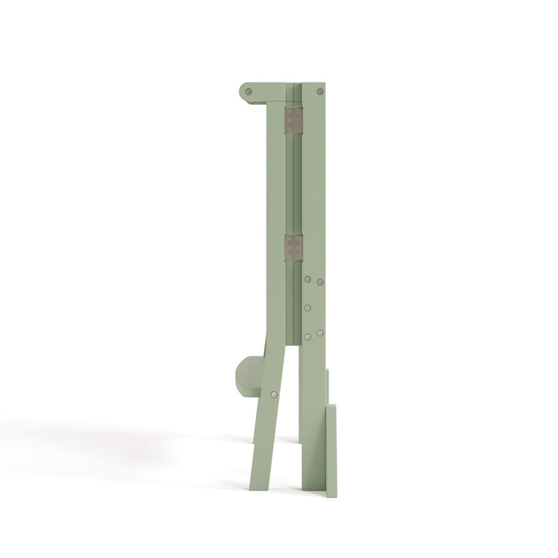 Escabeau pour tout-petit pliable Montessori, Sauge / bois flottant