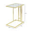 Glass Top C Table End Table-53568998