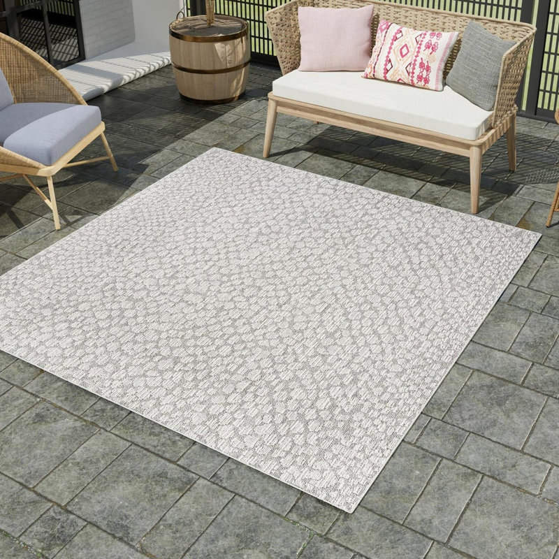 Gurjot Indoor/Outdoor Area Rug, Square 7'10"