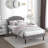 Twin size Bed with Adjustable Tufted Headboard, Platform Bed, Mattress foundation, No Box Spring Needed-2101124070-2101124066