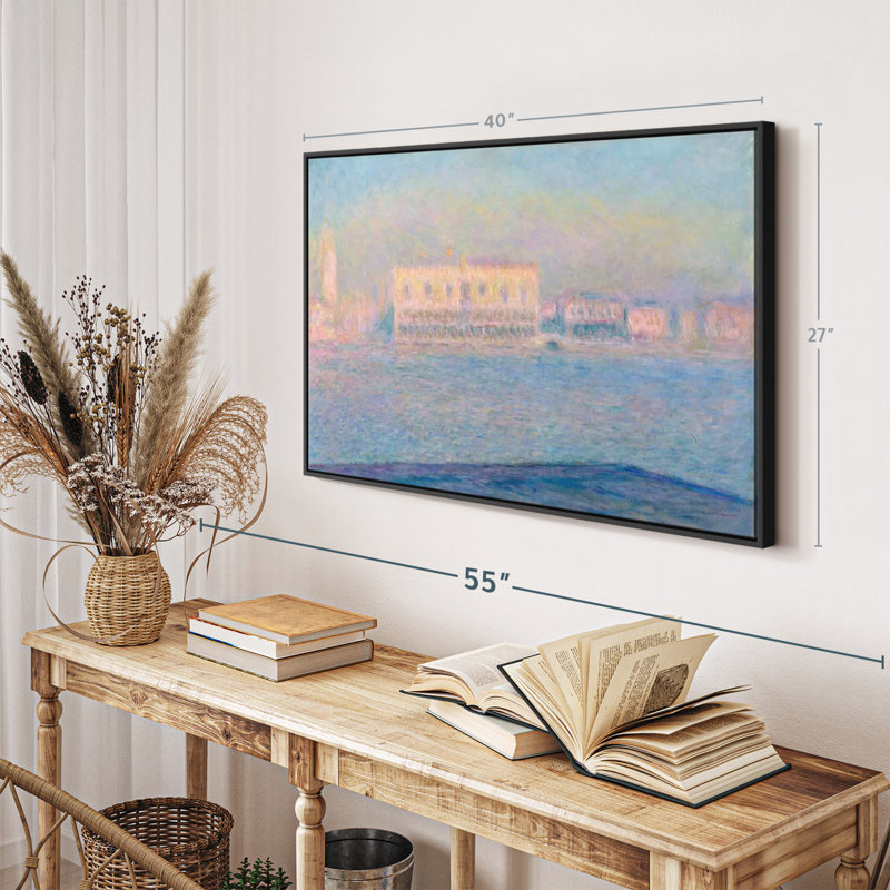 «The Doge's Palace Seen From San Giorgio Maggiera 1908», reproduction sur toile, H 27 po x l 40 po