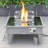 Kliyah Square Propane Smokeless Fire Pit Table