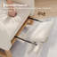 Chaise berçante avec repose-pieds réglable - dossier haut, revêtement ergonomique Boucle, pieds robustes en bois, poche latérale-584862030