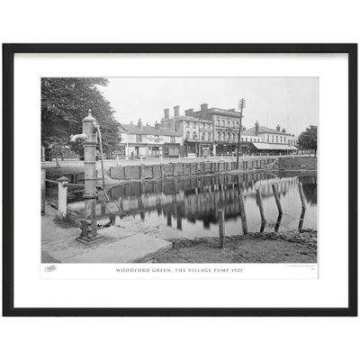 Woodford Green, The Village Pump 1921 by Francis Frith - Single Picture Frame Print