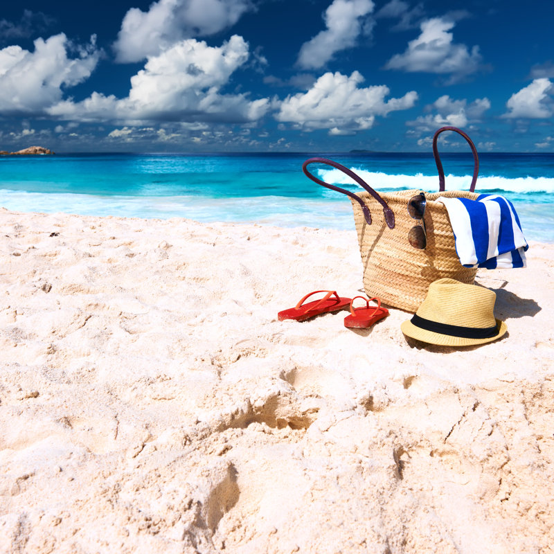 Beautiful Beach - Photographie sur toile tendue, L 12 po x H 12 po
