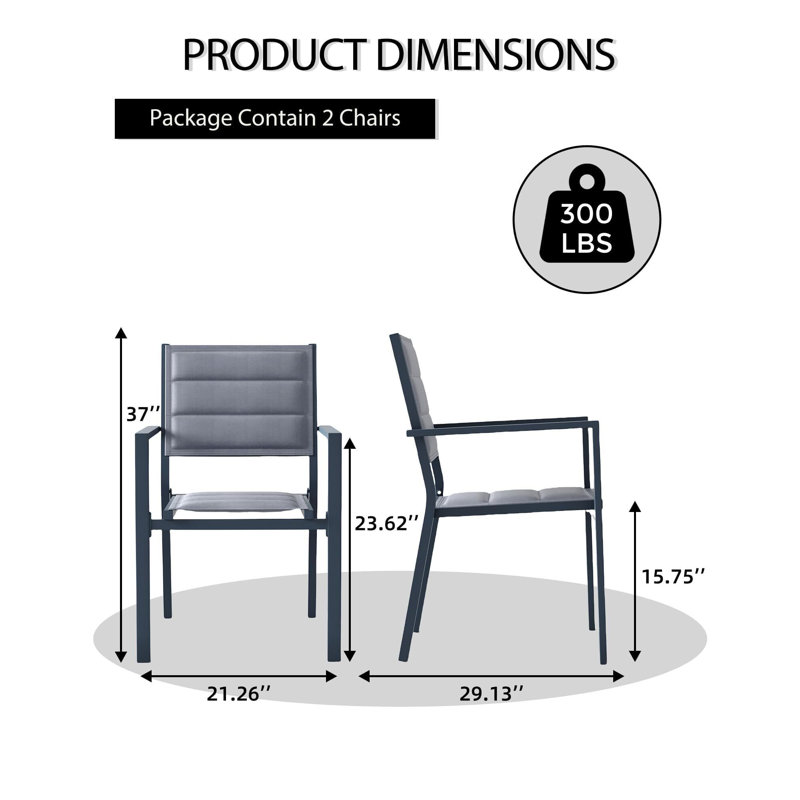 15.75cm H Stacking Armchair, Grey