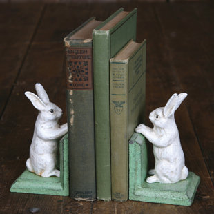 Bunny Cast Iron Bookends Pair