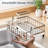Sponge Holder- Auto Draining Sink Caddy Organizer with Detachable Rack, High Brush Holder, Kitchen Countertop Storage Accessories, Sand Nickel