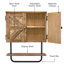 Armoire de salle de bain murale Barndoor avec barre à serviettes, rangement mural pour salle de bain, conception compacte de 17 po x 21 po-576877444