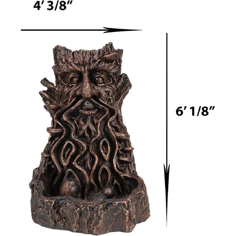 Arbre de la Trinité, chuchotement, Celtic Greenman, arbre, homme, dieu, Ent, chute d'eau, fumée, retour, encens, brûleur de cône, arôme, parfum, dieu à cornes, arbre de vie, créature mystique, être