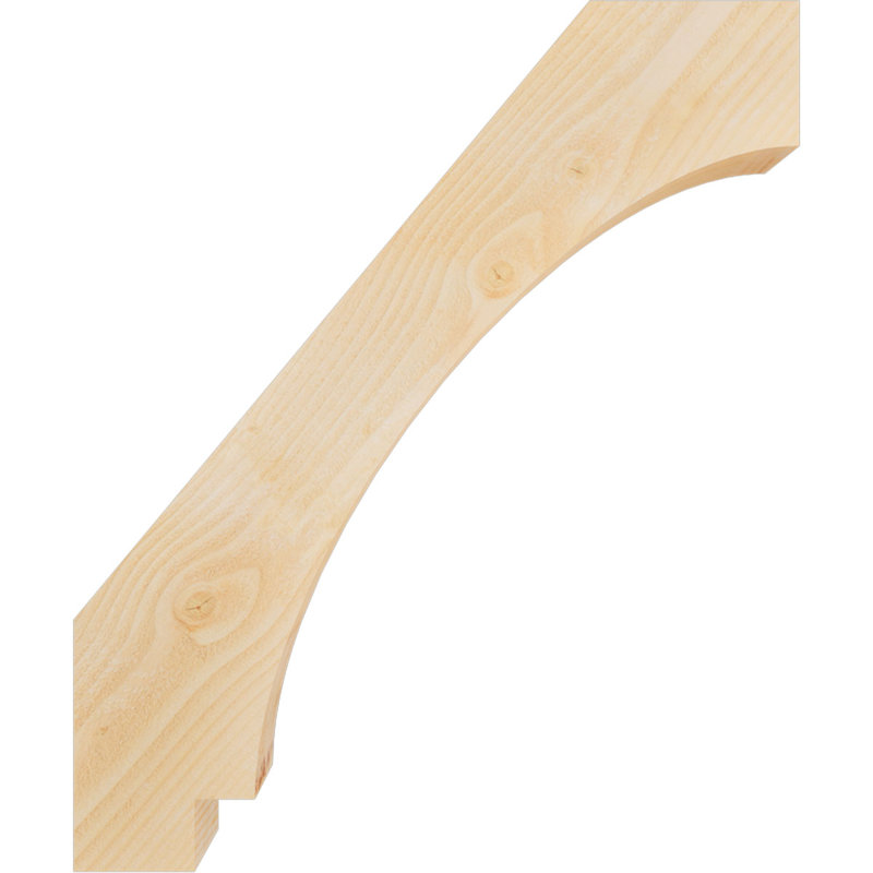 Attelle impériale du genou, Sapin de Douglas, Brute, H 36 po x l 4 po x P 30 po