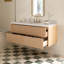 Meuble-lavabo mural simple 55 po avec comptoir à quartz blanc pur 1,5 po Mulloy-1954493597-1954493599