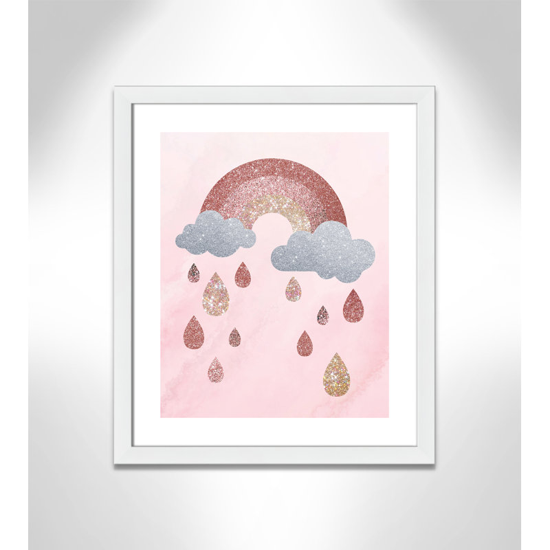 Paillettes, 24.5" H x 20.5" W x 0.63" D, Cadre blanc