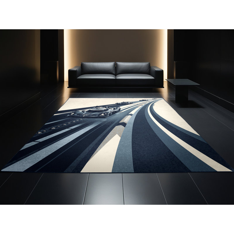 Tapis gris moelleux Soft Endger, 7 x 10