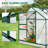 6x6 FT Walk-in Greenhouses for Outdoors, Polycarbonate Greenhouse with PC Panels, Greenhouses for Outdoors for Yard, Garden, Hobby-120704880