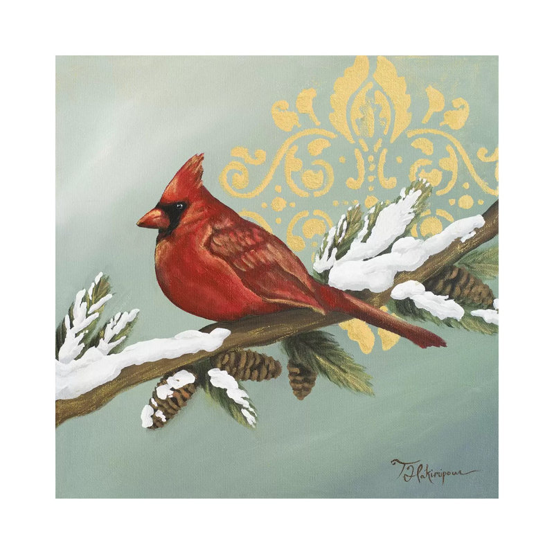 Winter Bird II, 45.72 cm H x 45.72 cm W