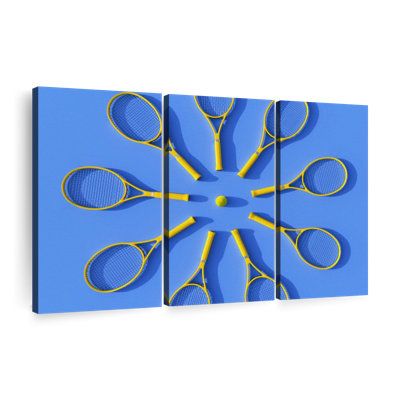 «Tennis Racket Circle» sur toile