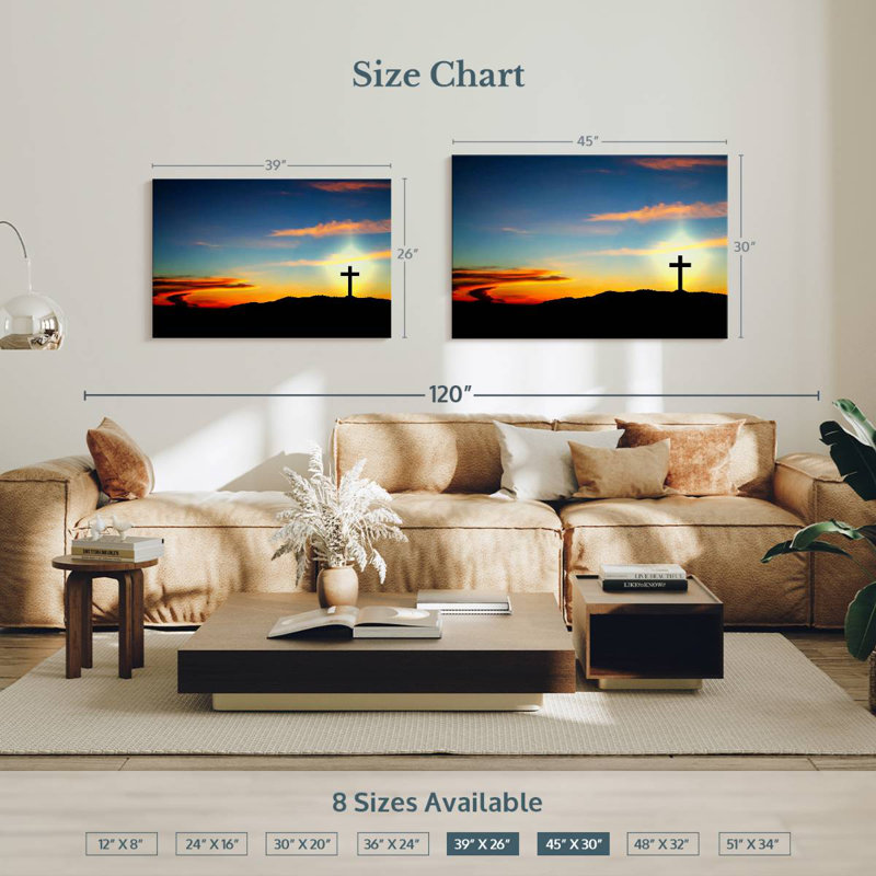 Adella Cross Silhouette, 26" H x 39" W