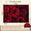 Papier peint adhésif à motif de roses rouges foncées Peel and Stick H 100 po x l 144 po, papier mural amovible en PVC pour décoration de chambre à coucher, bureau à domicile-1901699509