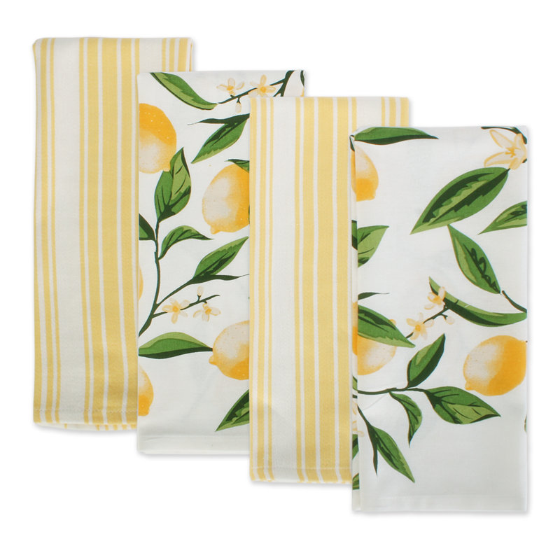 Cotton Stripe Kitchen Towel Linen Set