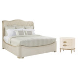 Adela Diamond Quilted Upholstered Sleigh Configurable Bedroom Set