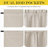  100% Blackout Curtain for Door Window, Privacy Room Darkening Shade Thermal Insulated French Door Curtain with Tie Back, Elegant Home Decoration, 1 Panel-1332115331-1332115329