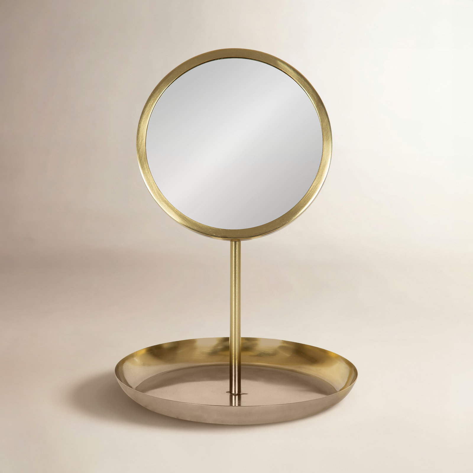 Idria 11" Accent Mirror, Gold