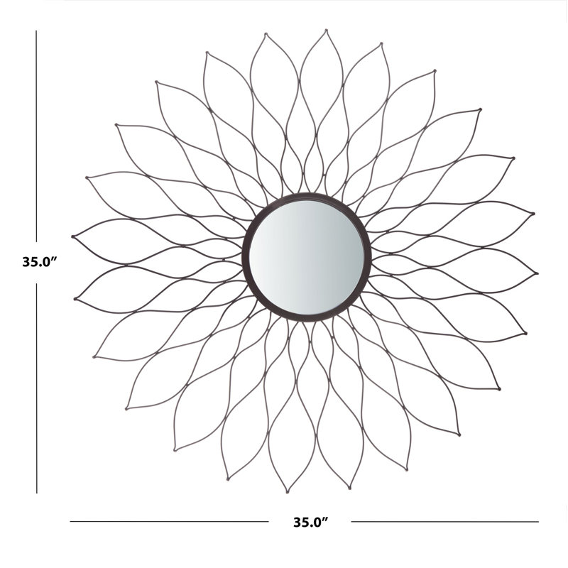 Knupp Metal Flat Wall Mirror