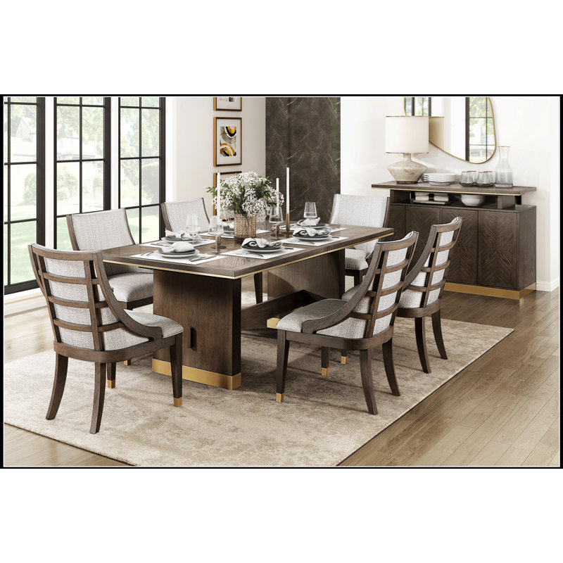 Ensemble de salle à manger 7 pièces Modern Luxury, 7 pièces : table, 6 chaises
