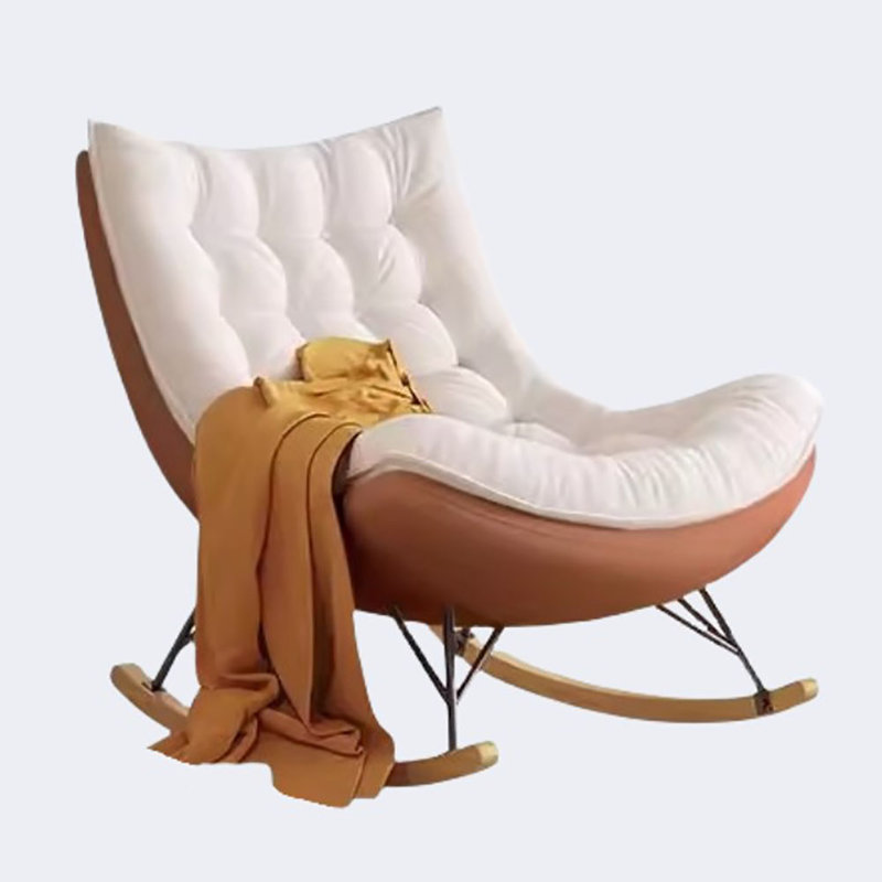 Chaise berçante Fun, Brun