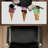 Ice cream cones - 15.75"x31.50" Desk mat