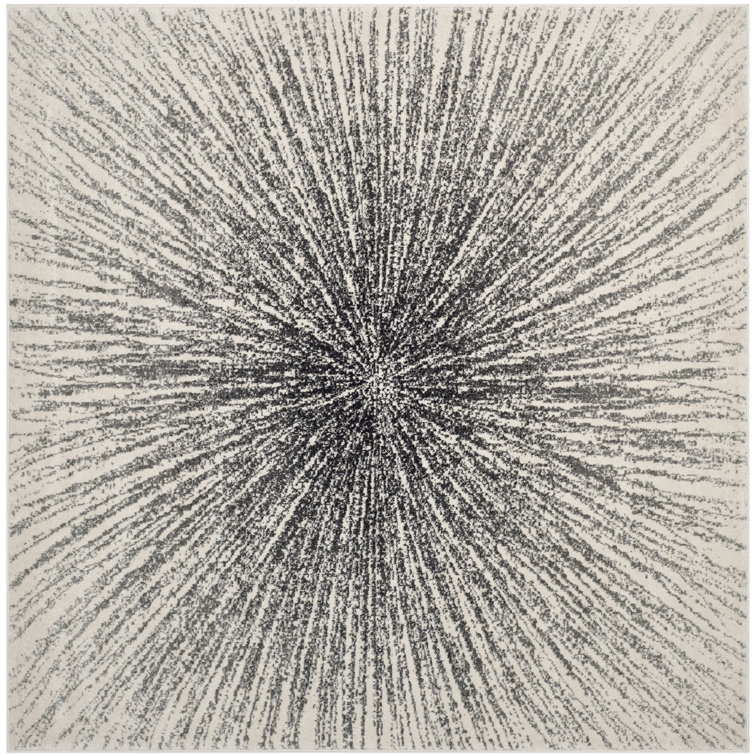 Manassas Transitional Black/Ivory Rug