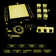 Fontana Gold Finish Square Multi-Color LED Rain Shower System with Ceiling Mount and Body Jets