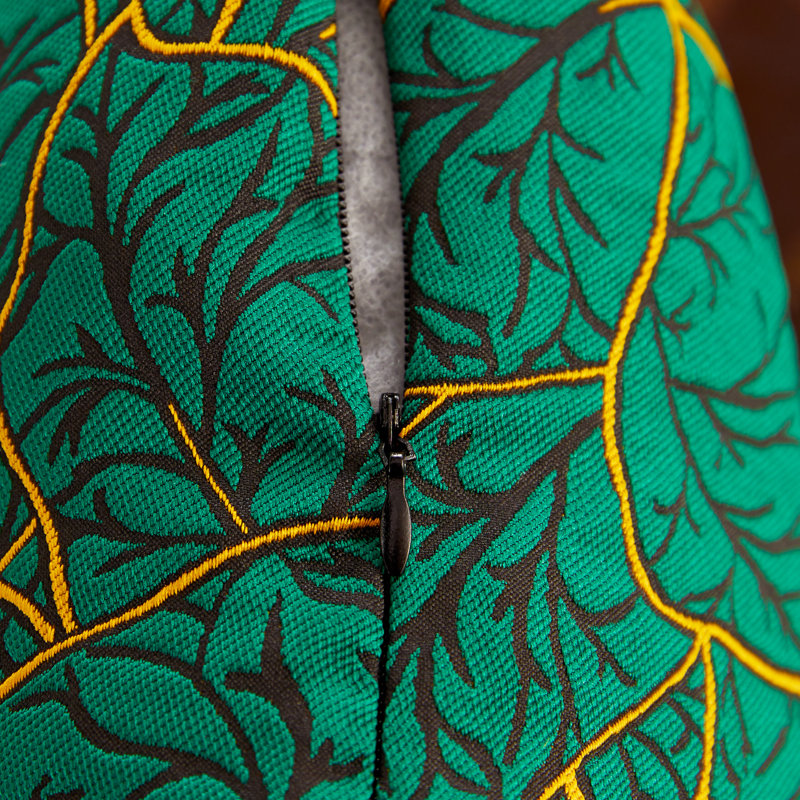 Housse de coussin moderne Achille, vert