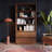 Collins 72" Freestanding Bookcase With Storage In Natural Walnut
