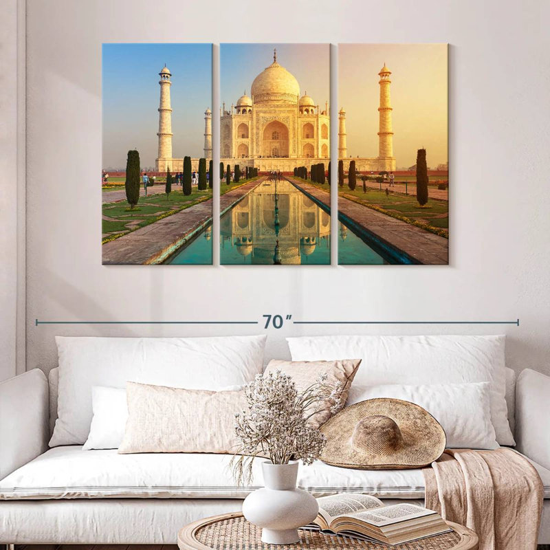 Adella Taj Mahal Reflection, 32" H x 50" W
