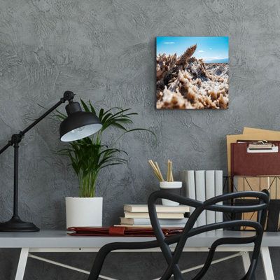  «Mort Valley - Devils Golf Course 3» par Epic Portfolio, art mural en verre acrylique, 12 po x 12 po