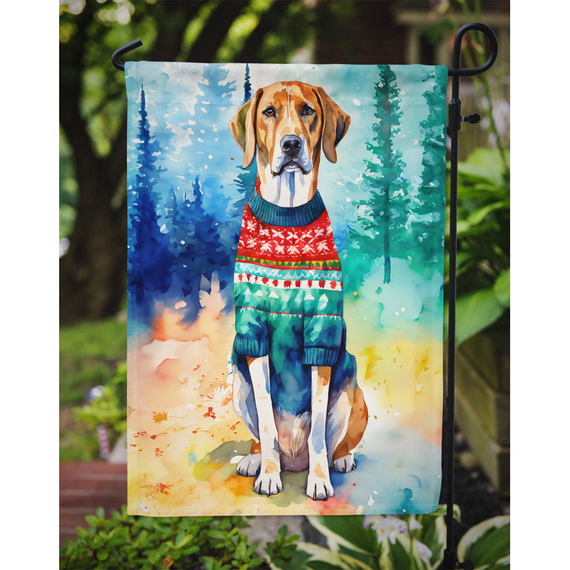 Polyester double face Noël, H 15,5 po x l 11,25 po
