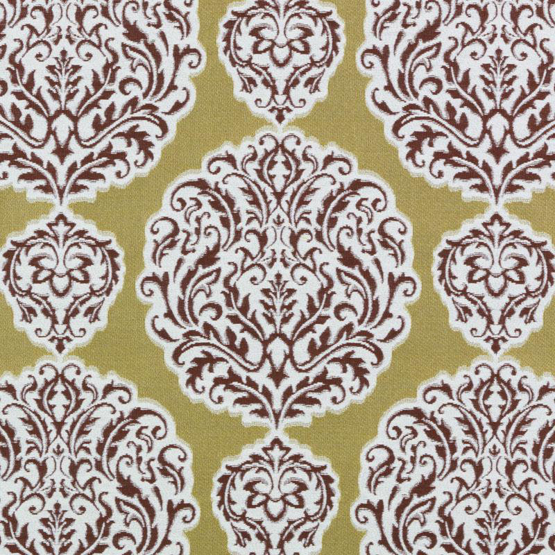 Tissu Surat Bailey & Griffin Influences Wovens, Doré / rouge